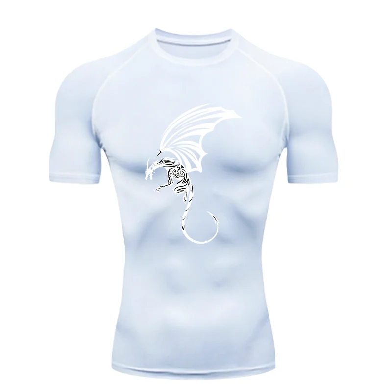 Men's "Black Dragon" 2026 Compression Shirt – Premium Athletic Training Tee