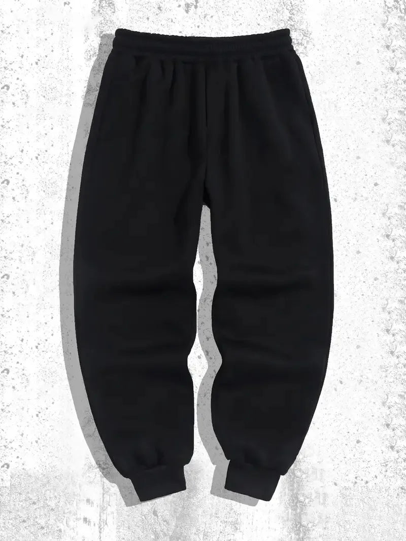 Men's "Urban Letter" Autumn Joggers – Premium Midweight Sweatpants (Sizes up to 6XL)