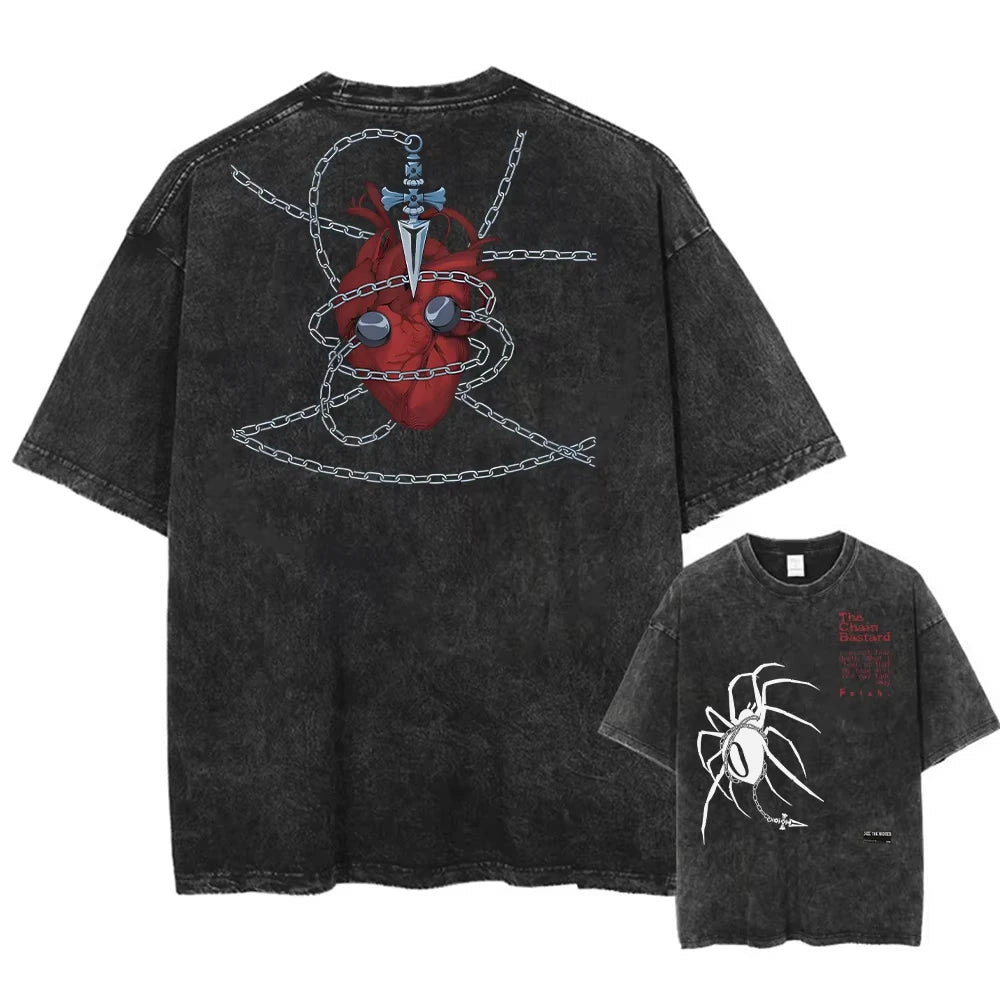 Official Hunter x Hunter "Hisoka vs. Chrollo" Vintage Washed T-Shirt – Premium Cotton Streetwear