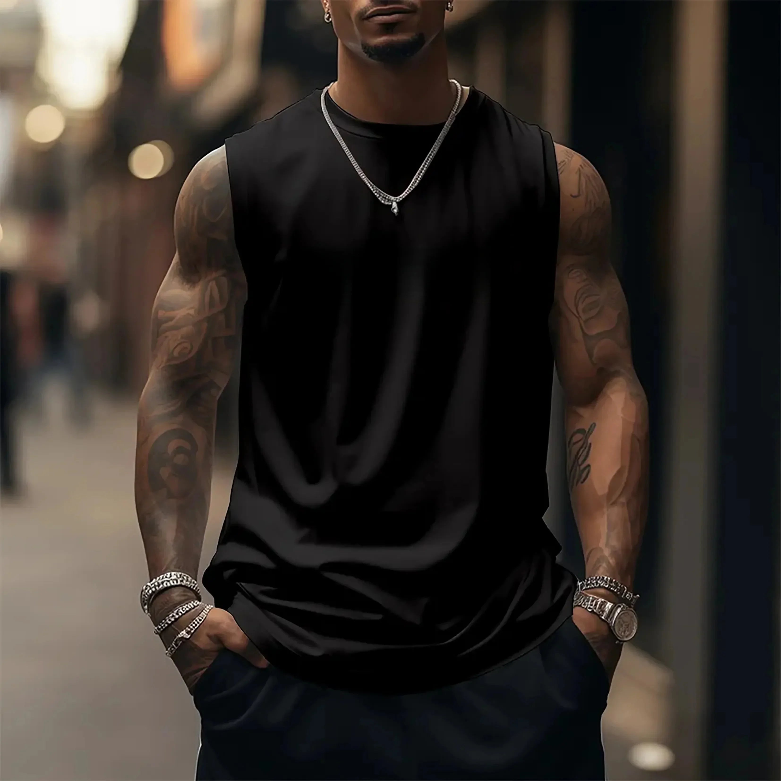Official Goku "Ins Style" Oversized Tank Top – Premium Loose Fit Anime Vest
