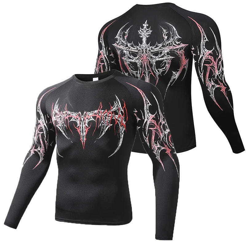 Men's "Aesthetic Fit" Compression Long Sleeve – Premium Skinny Casual T-Shirt