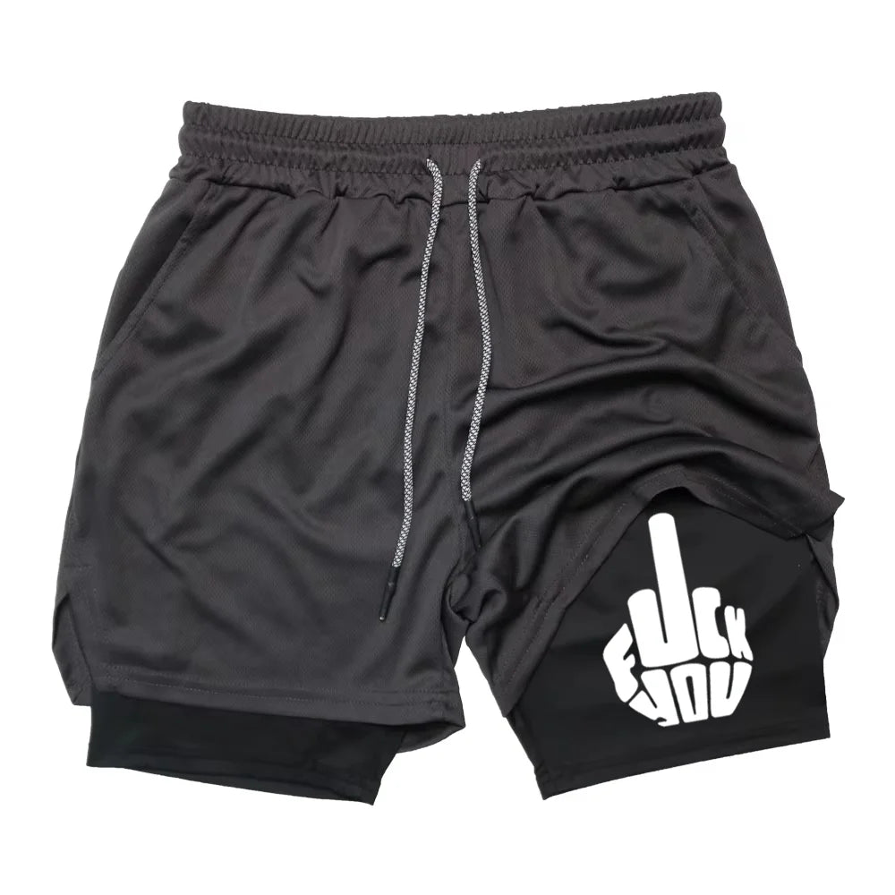 Official Berserk "Guts" 2-in-1 Mesh Shorts – Premium Quick-Dry Athletic Workout Shorts