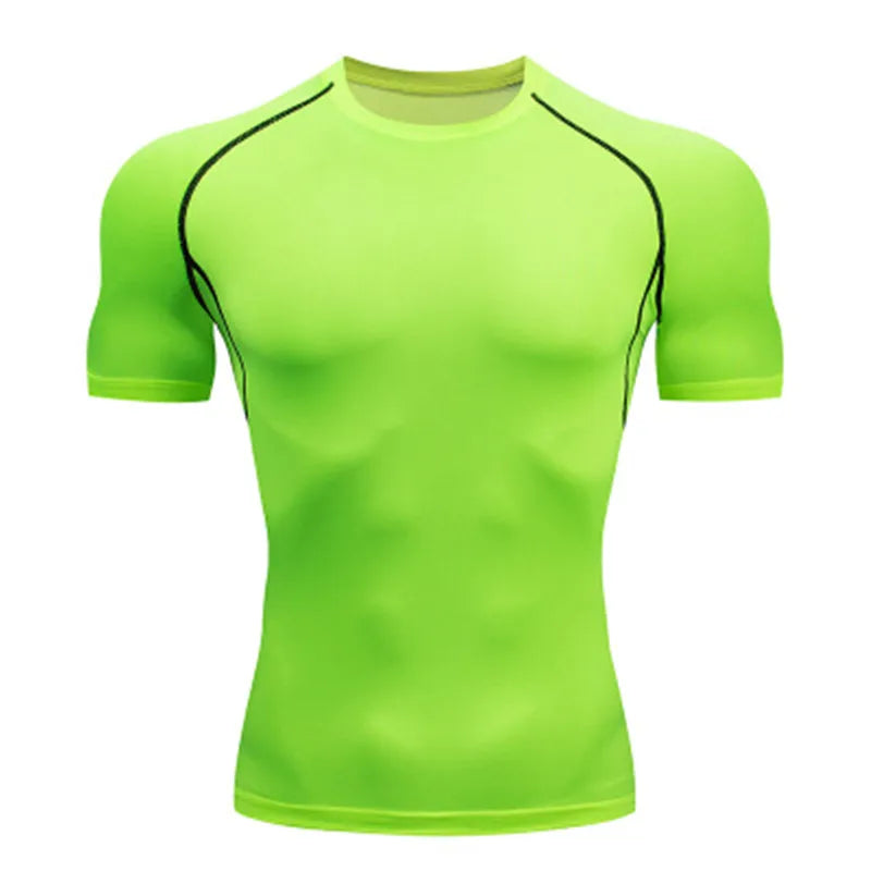 Men's "Dark Knight" Compression Shirt – Premium Bat-Graphic Athletic Tee for Gym & Running