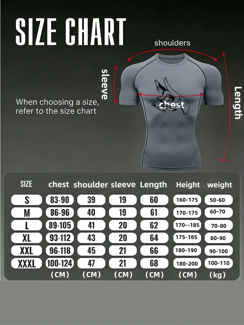 Men's "Fox Head" 2026 Compression Shirt – Premium Athletic Rash Guard for Training & Fitness