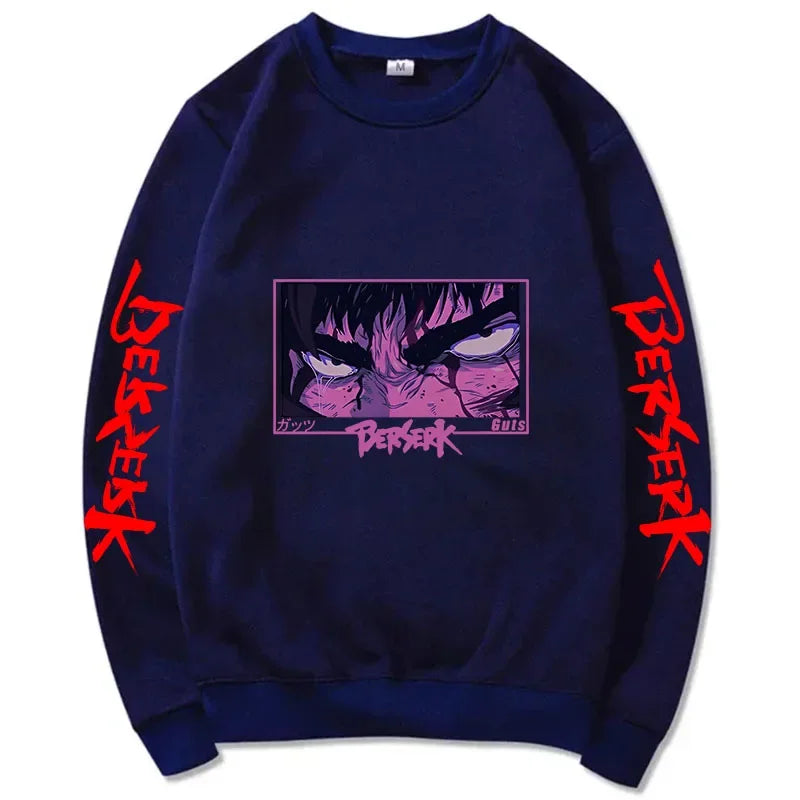 Official Berserk "Guts" Graphic Crewneck – Premium Harajuku Style Anime Sweatshirt