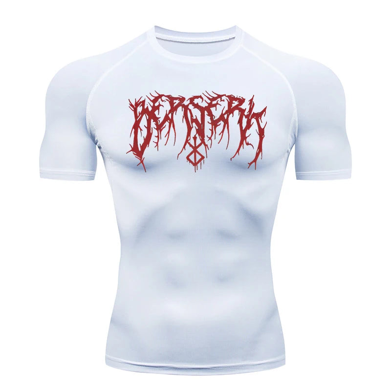 "LAMLKKY" Berserk "Guts" Compression Shirt – Premium Anime Gym Rash Guard