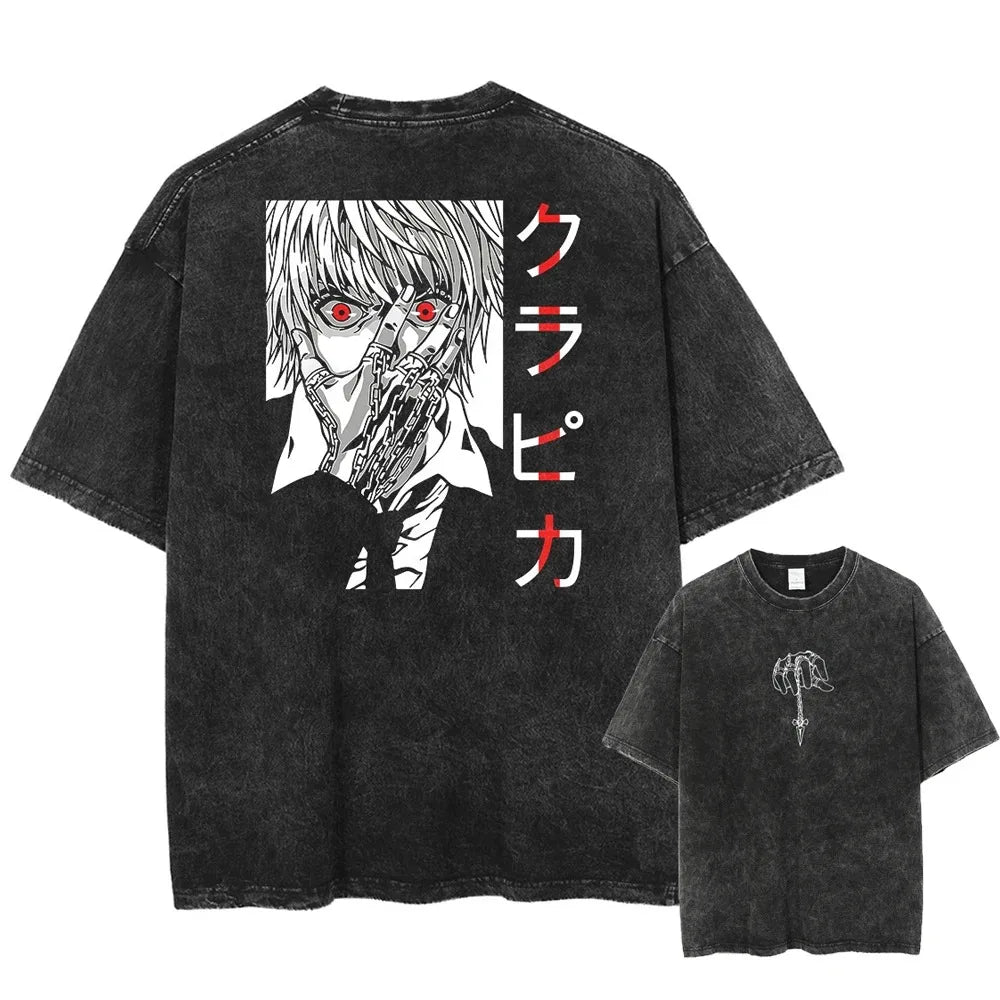Official Hunter x Hunter "Killua & Gon" Vintage Washed T-Shirt – Premium Oversized Cotton Tee
