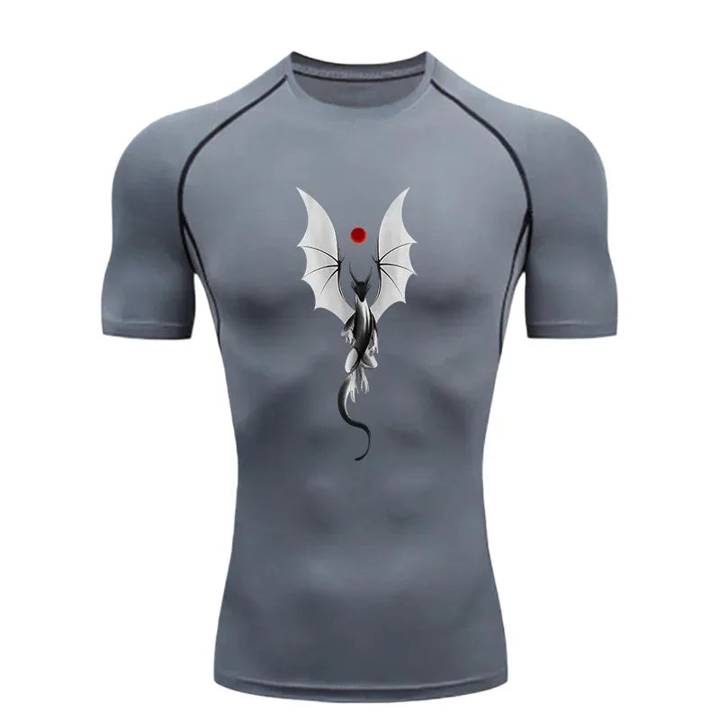 Men's "Patriot Skull" Compression Shirt – Premium 2026 Quick-Dry Tactical Gym Tee