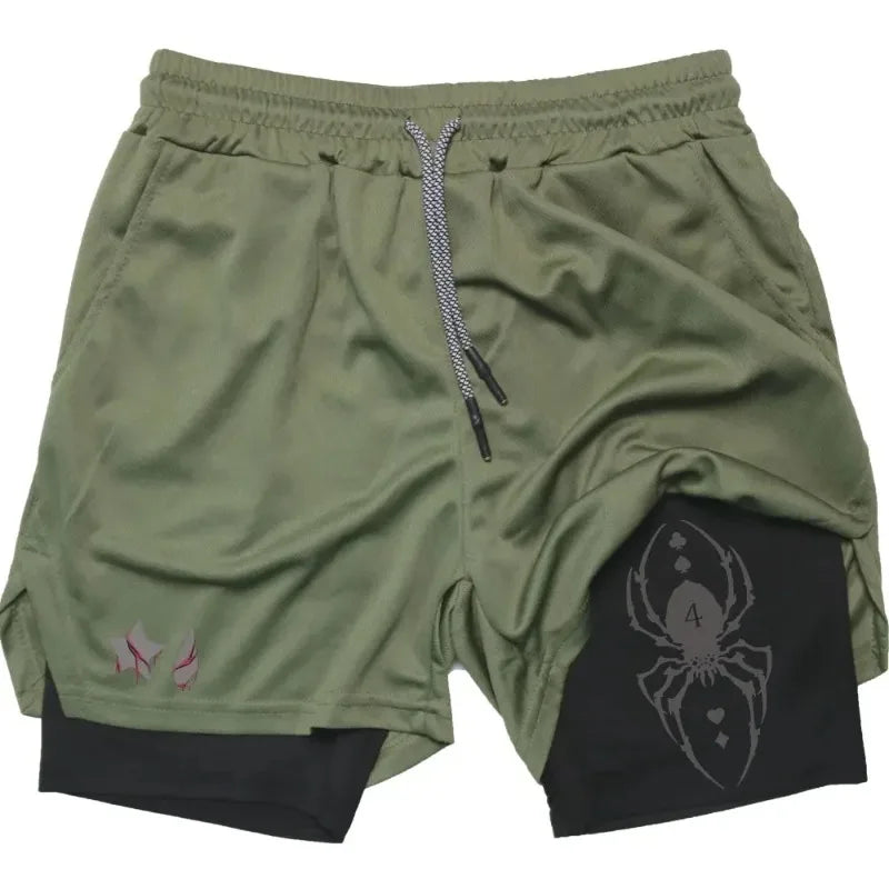 Official Hunter x Hunter 2-in-1 Performance Shorts – Premium Gym Shorts with Pockets