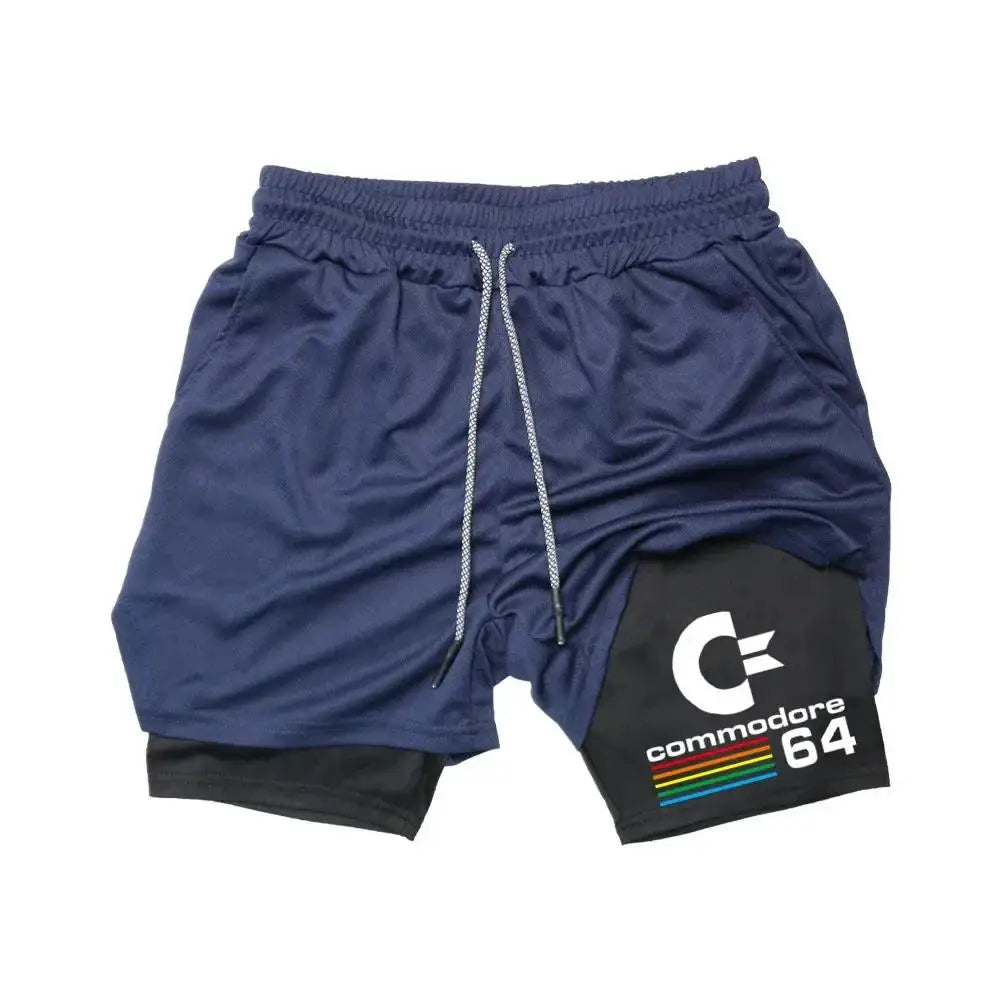 Official Anime "Jersey Style" 2-in-1 Gym Shorts – Premium Compression Workout Shorts